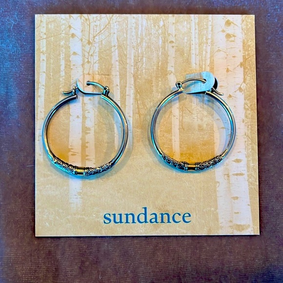 New Sundance Sun and Surf Hoop Earrings - Picture 2 of 5